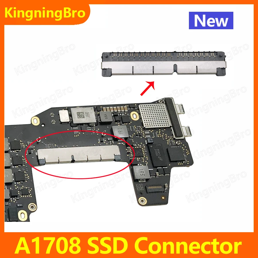 Новая оригинальная материнская плата для ноутбука, ремонт разъема SSD для Macbook Pro Retina 13 дюймов A1708 2016 2017 EMC 2978 EMC 3164
Новая оригинальная материнская плата для ноутбука, ремонт разъема SSD для Macbook Pro Retina 13 дюймов A1708 2016 2017 EMC 2978 EMC 3164