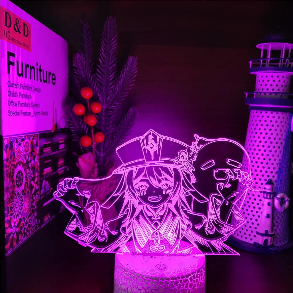 Genshin Hu Tao Anime Game Character 3D LED Night Light Bedroom Atmosphere Lamp Display with Base Special Gift For Bithday MX
Genshin Hu Tao Anime Game Character 3D LED Night Light Bedroom Atmosphere Lamp Display with Base Special Gift For Bithday MX