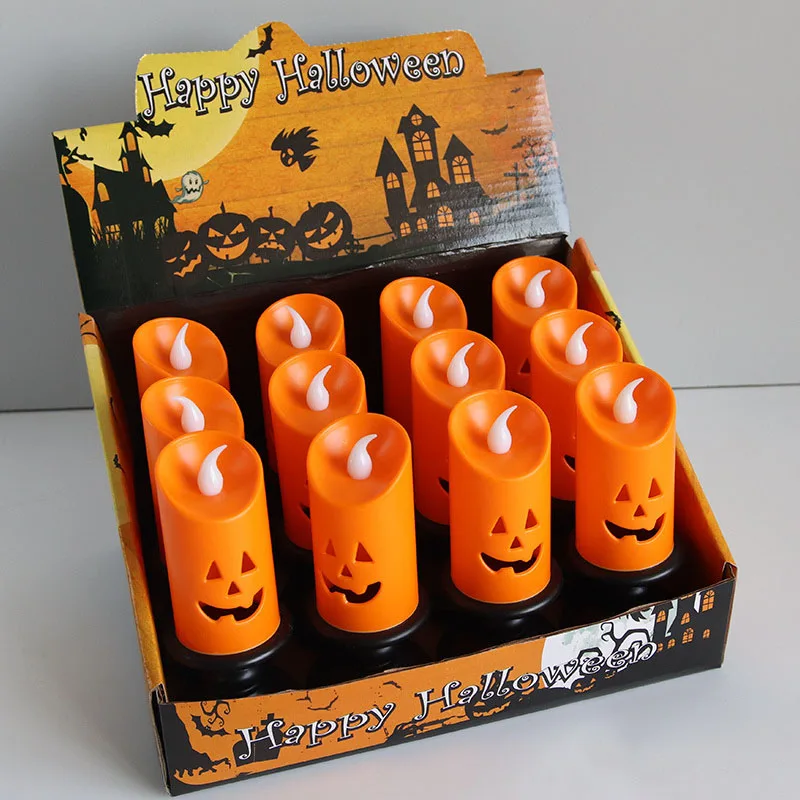 12pcs/box Halloween Lights LED Candle Pumpkin Candlestick Lamp with Gift Box for Table Top Decoration Halloween Party Home Decor
12pcs/box Halloween Lights LED Candle Pumpkin Candlestick Lamp with Gift Box for Table Top Decoration Halloween Party Home Decor