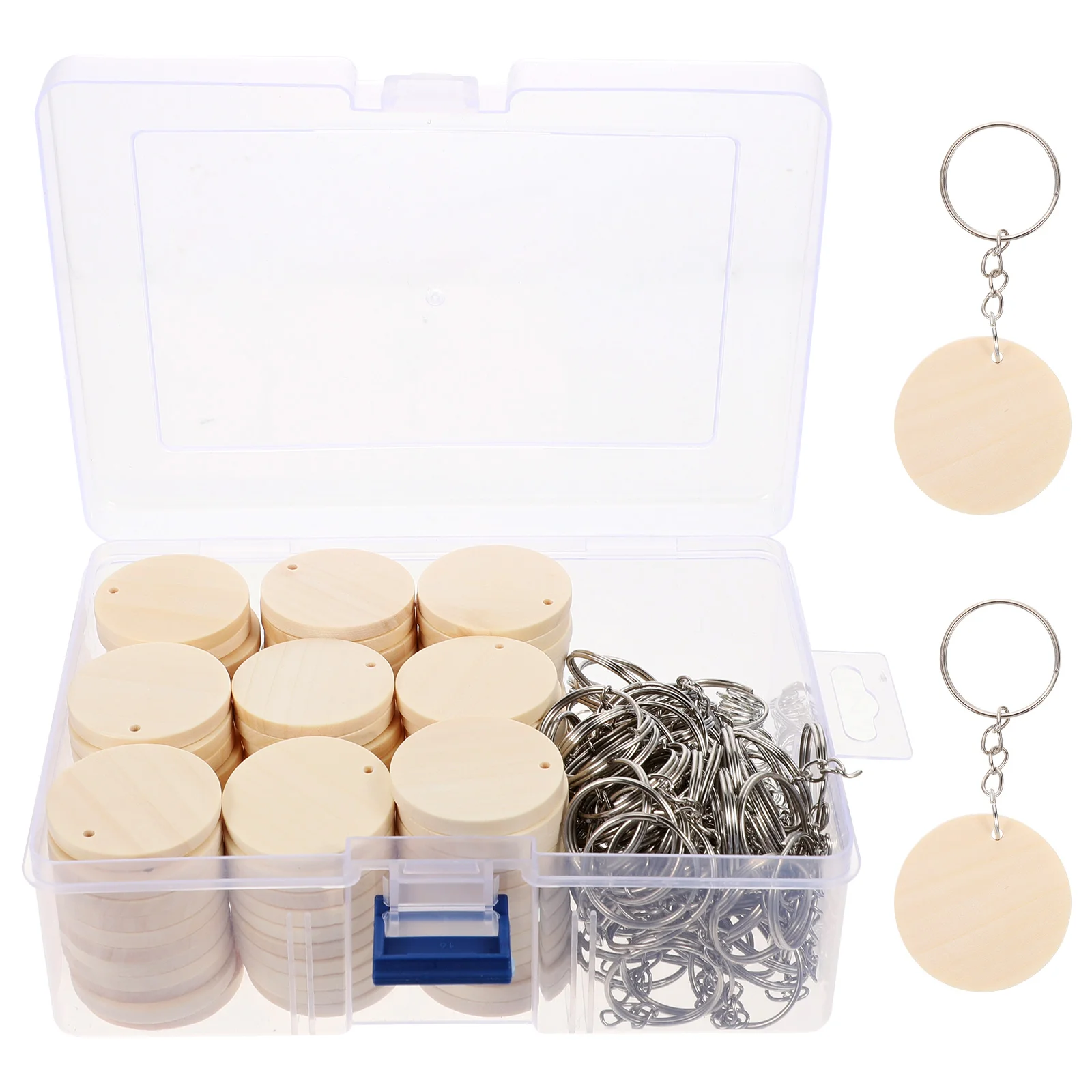 100 Sets Blank Keychain Wood Trim Multifunctional Decors Decorative Pendants Rings Handwork Keychains DIY
100 Sets Blank Keychain Wood Trim Multifunctional Decors Decorative Pendants Rings Handwork Keychains DIY