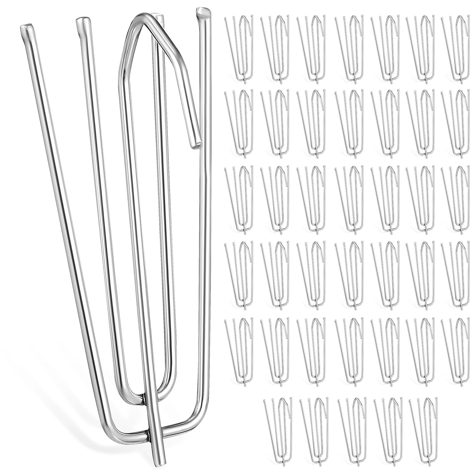 40 Pcs Excellent Workmanship High Hardness Stainless Steel Drape Hooks Four-prongs Curtain Hooks Four-prongs Hooks for Curtains
40 Pcs Excellent Workmanship High Hardness Stainless Steel Drape Hooks Four-prongs Curtain Hooks Four-prongs Hooks for Curtains