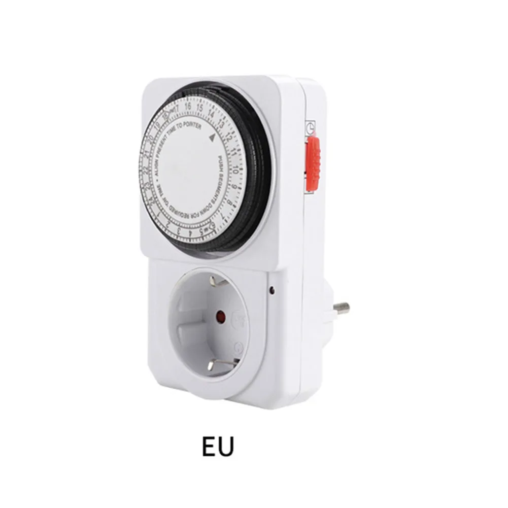 24-Hour Outlet Timer Plug 11.8CM X 7CM In Mechanical Programmable Switch EU/UK/AU Electric Grounded Timer Plug 220V
24-Hour Outlet Timer Plug 11.8CM X 7CM In Mechanical Programmable Switch EU/UK/AU Electric Grounded Timer Plug 220V