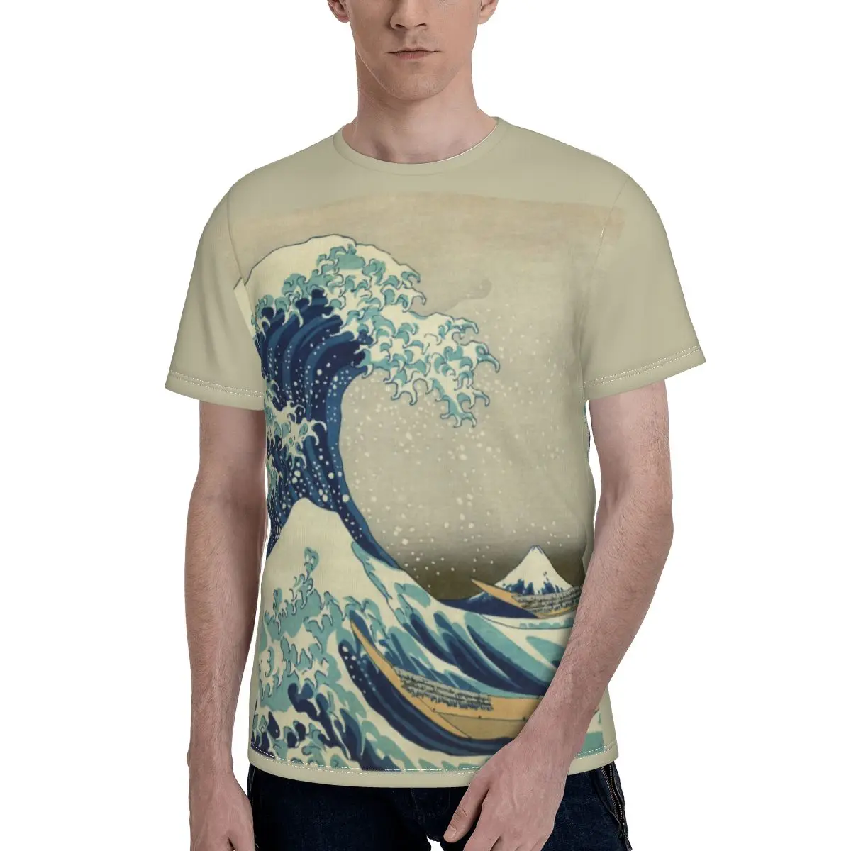 The Great Wave T Shirt Painting Men Awesome Polyester Graphic Tee Shirt Short-Sleeve Basic T-Shirt Big
The Great Wave T Shirt Painting Men Awesome Polyester Graphic Tee Shirt Short-Sleeve Basic T-Shirt Big