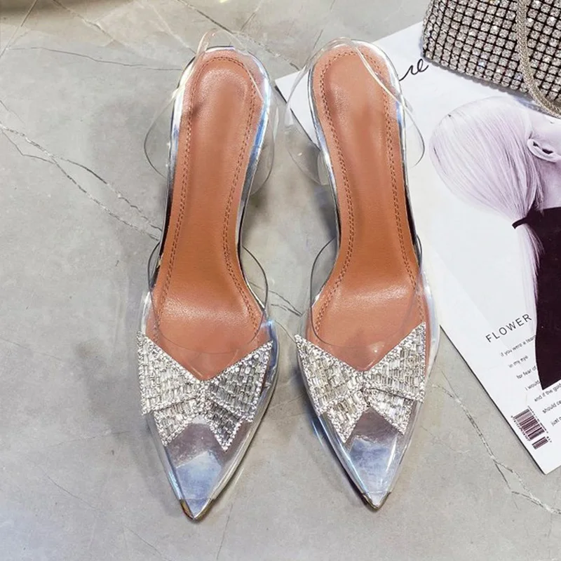 Новинка, летние туфли на высоком каблуке Стразы, сексуальные туфли на каблуке с бантом, прозрачные туфли-лодочки 7,5 см, женские сандалии с от...
Новинка, летние туфли на высоком каблуке Стразы, сексуальные туфли на каблуке с бантом, прозрачные туфли-лодочки 7,5 см, женские сандалии с от...