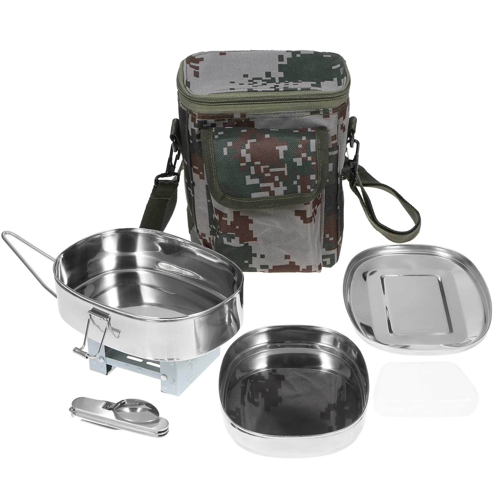 Lunch Box Mini Folding Stove Combo Set for Camping Fishing Hiking Backpacking Mountaineering
Lunch Box Mini Folding Stove Combo Set for Camping Fishing Hiking Backpacking Mountaineering