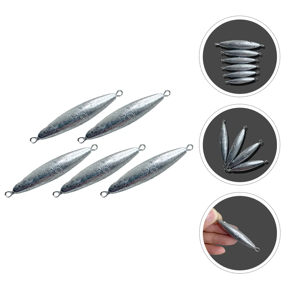 5pcs Durable Fishing Sinkers Fishing Bait Sinkers Outdoor Fishing Lead Weights
5pcs Durable Fishing Sinkers Fishing Bait Sinkers Outdoor Fishing Lead Weights