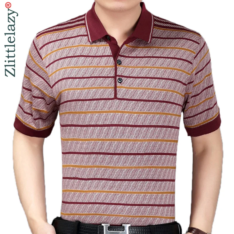 2020 Summer Short Sleeve Knitting Polo Shirt Men Clothes Striped Fashions Polos Tee Shirts Pol Cool Mens Clothing Poloshirt 370
2020 Summer Short Sleeve Knitting Polo Shirt Men Clothes Striped Fashions Polos Tee Shirts Pol Cool Mens Clothing Poloshirt 370