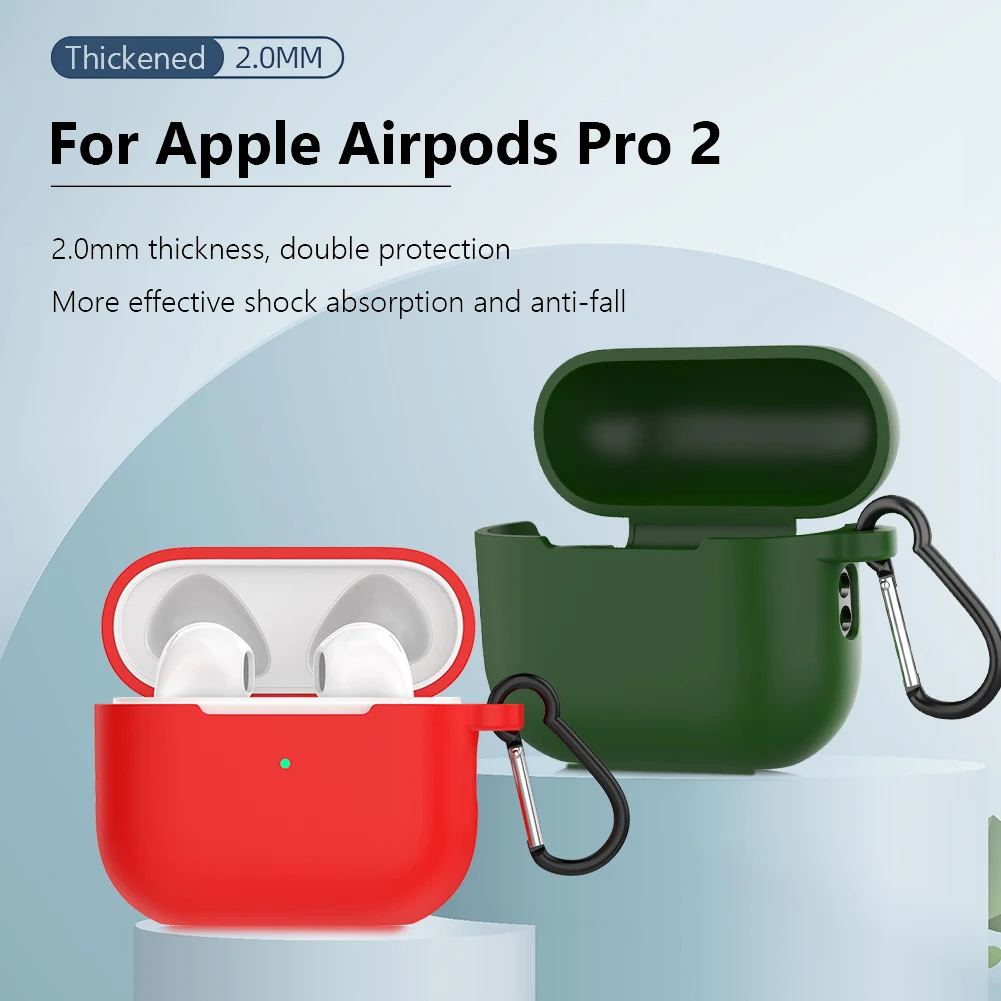Elastic Silicone Headphone Protector Case with Lanyard Hokk Waterproof Bluetooth-compatible Headset Case for Apple Airpods Pro 2
Elastic Silicone Headphone Protector Case with Lanyard Hokk Waterproof Bluetooth-compatible Headset Case for Apple Airpods Pro 2