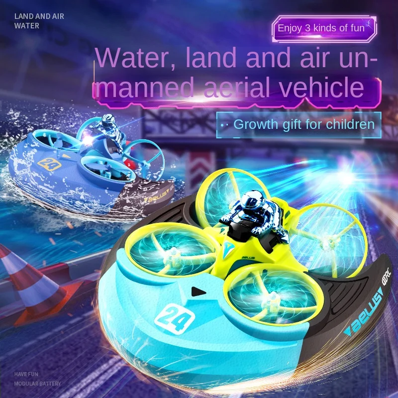 Toy Boy V24 Remote Control Aircraft Children's Three-in-One Unmanned Helicopter Sea, Land and Air Flying Car Primary School Stud
Toy Boy V24 Remote Control Aircraft Children's Three-in-One Unmanned Helicopter Sea, Land and Air Flying Car Primary School Stud