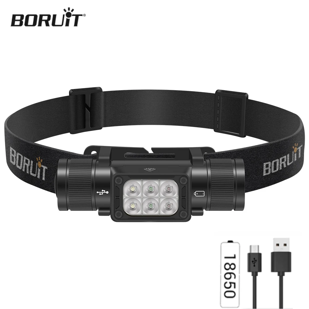 BORUiT HP360 High Powerful LED Headlamp Type-C Rechargeable Headlight IP67 Waterproof Working Head Torch Fishing Camping Lantern
BORUiT HP360 High Powerful LED Headlamp Type-C Rechargeable Headlight IP67 Waterproof Working Head Torch Fishing Camping Lantern