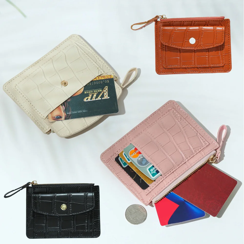 

Crocodile Pattern Wallet Women PU Leather Card Holder Female Mini Zipper Hasp Short Wallet Ladies Money Clutch Bag Coin Purse