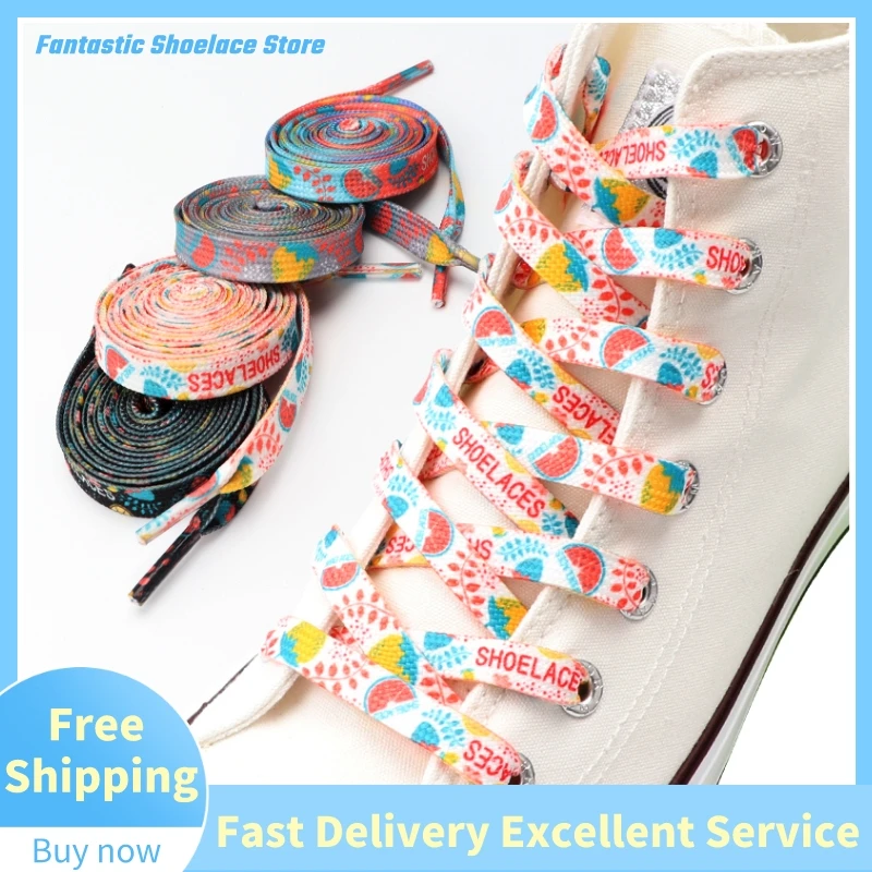 Fruits Shoelaces Pattern Colorful Trend Fashion Flat Shoelaces Men Women Trend Personality Canvas Sneakers High-top Shoelaces
Fruits Shoelaces Pattern Colorful Trend Fashion Flat Shoelaces Men Women Trend Personality Canvas Sneakers High-top Shoelaces