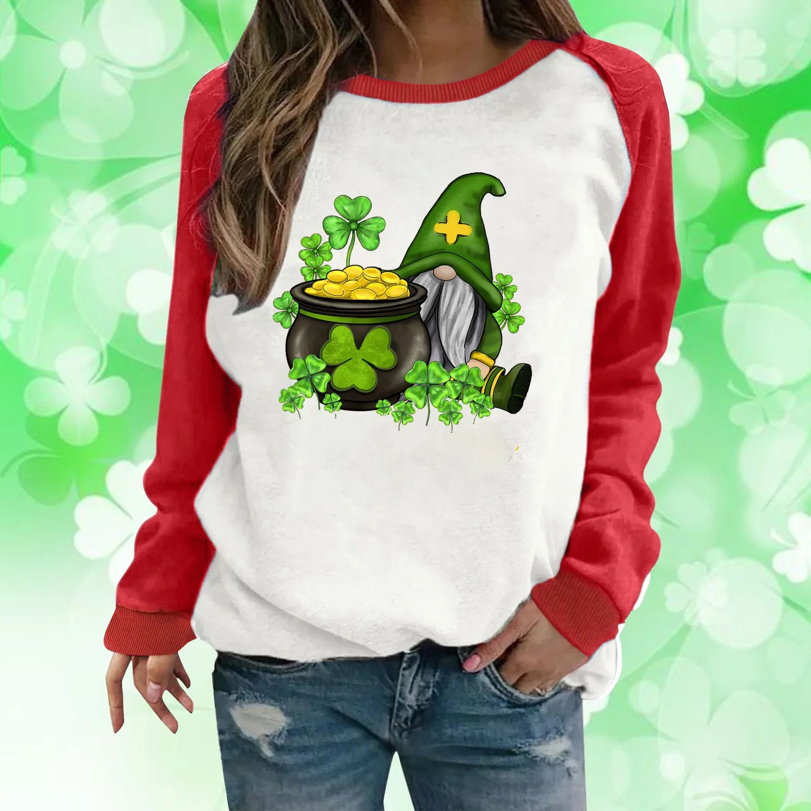 Womens Casual Long Sleeve Crew Neck Printed Pullover Hoodless Sweatshirts Fit Blouse Jacket Active Wear Women
Womens Casual Long Sleeve Crew Neck Printed Pullover Hoodless Sweatshirts Fit Blouse Jacket Active Wear Women