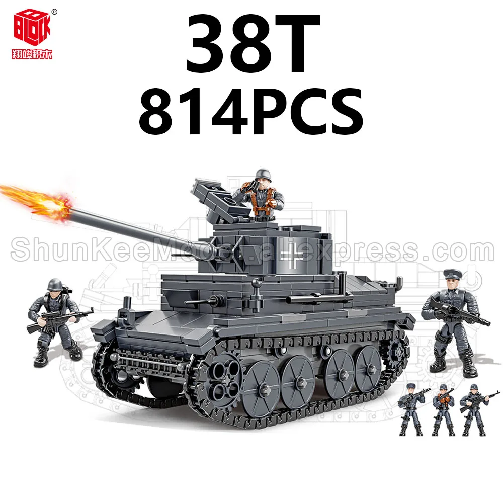 Fit MiniFigures Mega Bloks WWII Military Army Soldier T-34/85 M26 38T Tiger Tank Lot Building Blocks Toys Model Weapon Set Lot
Fit MiniFigures Mega Bloks WWII Military Army Soldier T-34/85 M26 38T Tiger Tank Lot Building Blocks Toys Model Weapon Set Lot