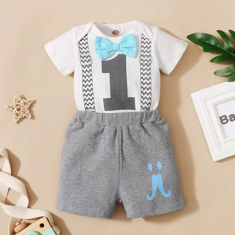 Baby Boy Clothes Newborn Clothing Sets Toddler Number One Print Bodysuit + Solid Shorts 2pcs Set Infant Children Casual Outfits
Baby Boy Clothes Newborn Clothing Sets Toddler Number One Print Bodysuit + Solid Shorts 2pcs Set Infant Children Casual Outfits