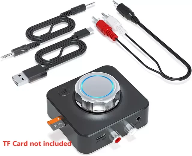 Bluetooth 5.0 Receiver 3D TF Card RCA 3.5mm AUX Wireless For Speaker Amplifier Car Audio Transmitter Auto ON
Bluetooth 5.0 Receiver 3D TF Card RCA 3.5mm AUX Wireless For Speaker Amplifier Car Audio Transmitter Auto ON