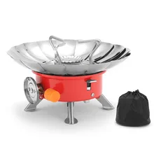 Mini Camping Tourist Burner 1400W Power Gas Stove Electronic Ignition Picnic Firepower Gasoline Furnace Outdoor Alcohol Stove