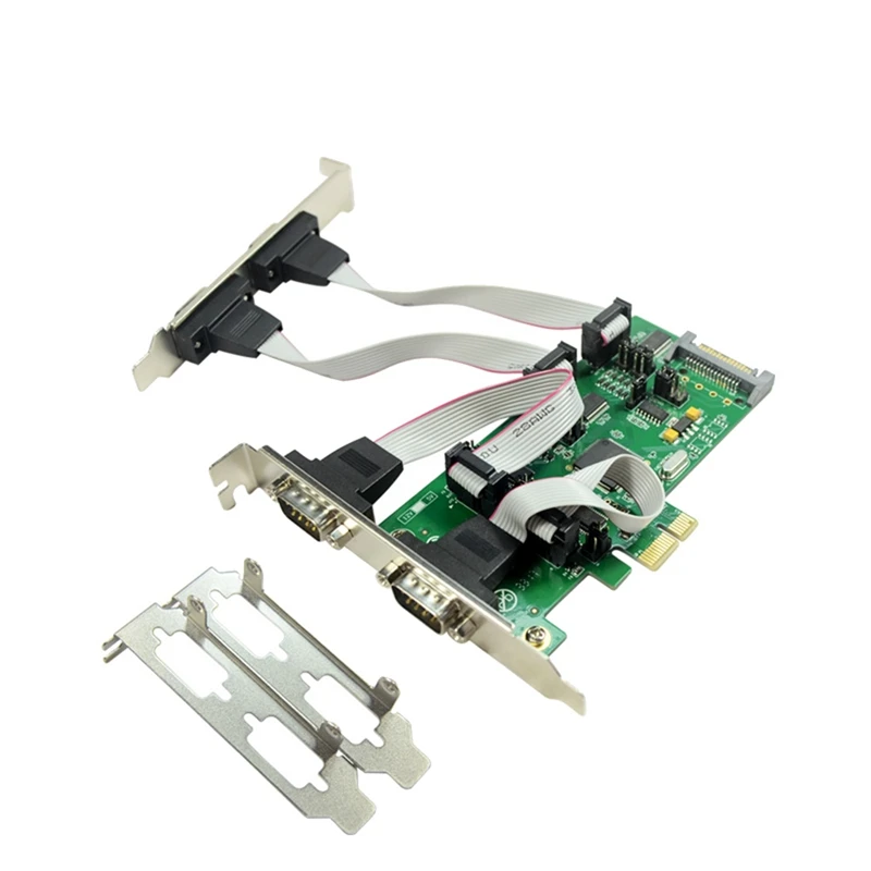 

PCIE Serial Rs232 Ports Adapter Card Pcie X1 I/O Controller Card 4 DB 9 Bracket PCI Express WCH384 Chipset