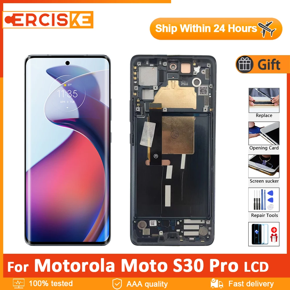 Оригинальный ЖК-дисплей 6,55 дюйма для Motorola Moto S30 Pro, ЖК-дисплей с сенсорным экраном, дигитайзер для moto s30pro, ЖК-дисплей с заменой рамки
Оригинальный ЖК-дисплей 6,55 дюйма для Motorola Moto S30 Pro, ЖК-дисплей с сенсорным экраном, дигитайзер для moto s30pro, ЖК-дисплей с заменой рамки
