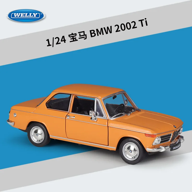 Классический автомобиль WELLY 1:24 BMW 2002 Ti, модель литая автомобиля с высокой симуляцией, модель автомобиля из металлического сплава, игрушки для детей, подарок, коллекция B771
Классический автомобиль WELLY 1:24 BMW 2002 Ti, модель литая автомобиля с высокой симуляцией, модель автомобиля из металлического сплава, игрушки для детей, подарок, коллекция B771