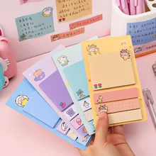 Cartoon Memo Pad Rabbit Sticky Note Stickers Decal Scrapbooking DIY Kawaii Notepad Diary Stationery School Supplies