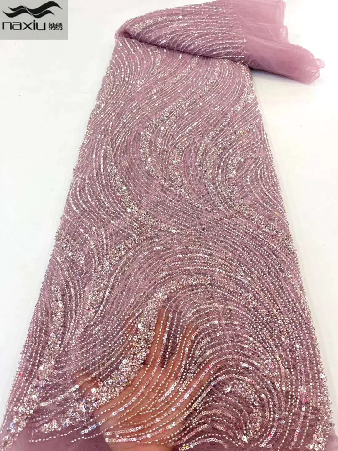 Madison Latest Luxurious French Lace Fabric Tulle Heavy Beaded Lace Fabric 2022 Embroidery Crystal Sequin Bridal Lace Fabric
Madison Latest Luxurious French Lace Fabric Tulle Heavy Beaded Lace Fabric 2022 Embroidery Crystal Sequin Bridal Lace Fabric