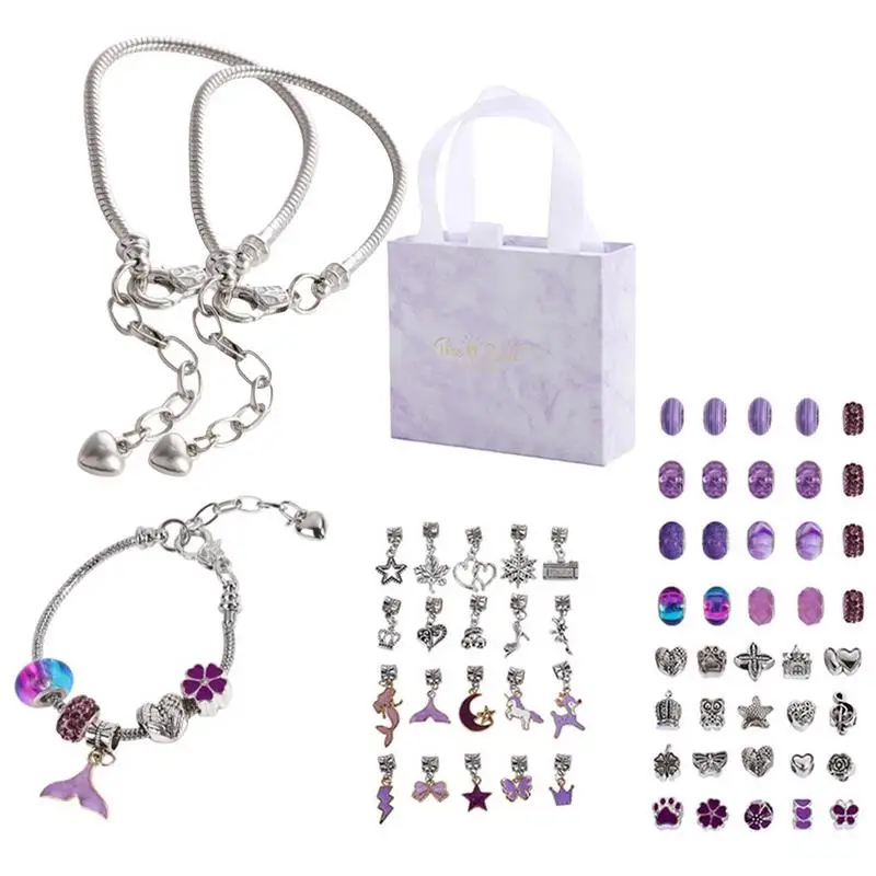 Charm Bracelet Making Kit Beaded Bracelet Set With Storage Box For Girls Jewelry Making Supplies Beads Crafts Gifts Set For Kids
Charm Bracelet Making Kit Beaded Bracelet Set With Storage Box For Girls Jewelry Making Supplies Beads Crafts Gifts Set For Kids