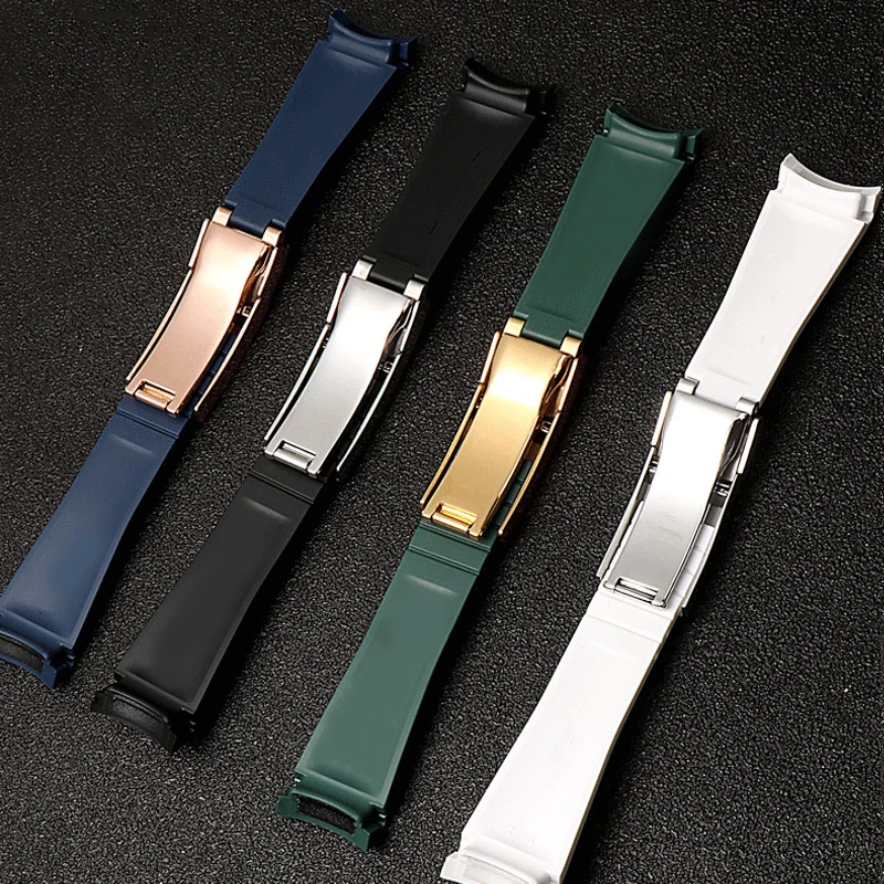 Rubber Silicone Watchband 20mm 21mm For Submariner Daytona Deepsea Oysterflex Rolex-strap Watches Band Gmt Bracelet Watch
Rubber Silicone Watchband 20mm 21mm For Submariner Daytona Deepsea Oysterflex Rolex-strap Watches Band Gmt Bracelet Watch
