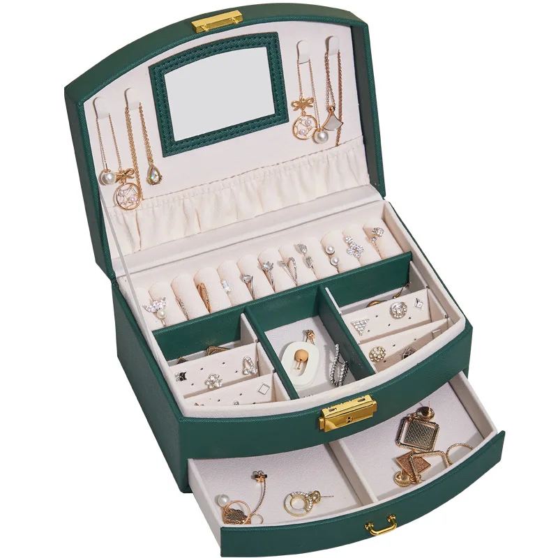 Double-Layer Jewelry Storage Box Drawer Jewellery Box Earrings Ring Ornament Storage Box Gift
Double-Layer Jewelry Storage Box Drawer Jewellery Box Earrings Ring Ornament Storage Box Gift