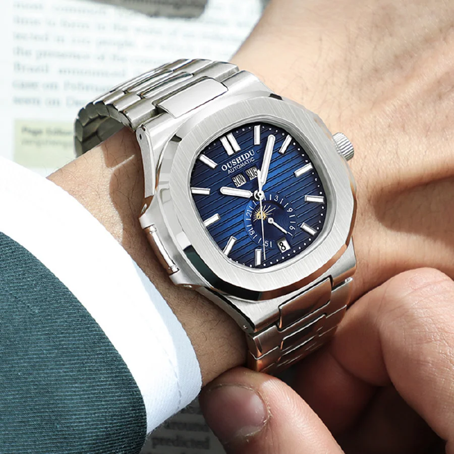 Top Brand Luxury Multifunction Automatic Watch Men Lunar Phase Men Watch Waterproof Perpetual calendar Mens Mechanical Watches
Top Brand Luxury Multifunction Automatic Watch Men Lunar Phase Men Watch Waterproof Perpetual calendar Mens Mechanical Watches