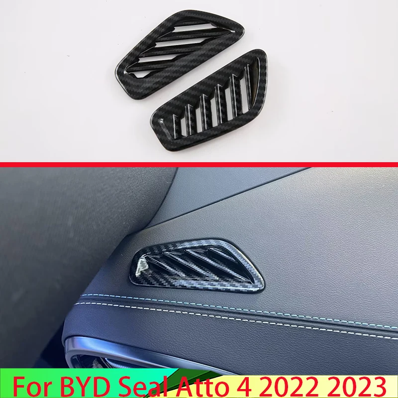 Для BYD Seal Atto 4 2022 2023, Стильная крышка из углеродного волокна для вентиляционного отверстия, фоторамка, украшение для формования
Для BYD Seal Atto 4 2022 2023, Стильная крышка из углеродного волокна для вентиляционного отверстия, фоторамка, украшение для формования