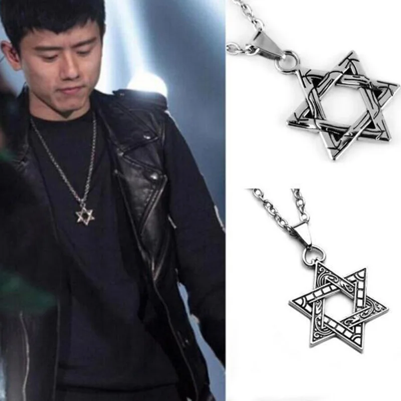 New Light Luxury Star Original European and American Die-Casting Pattern Six Pointed Pendant Fashion Cool Alloy Necklace for Men 
New Light Luxury Star Original European and American Die-Casting Pattern Six Pointed Pendant Fashion Cool Alloy Necklace for Men