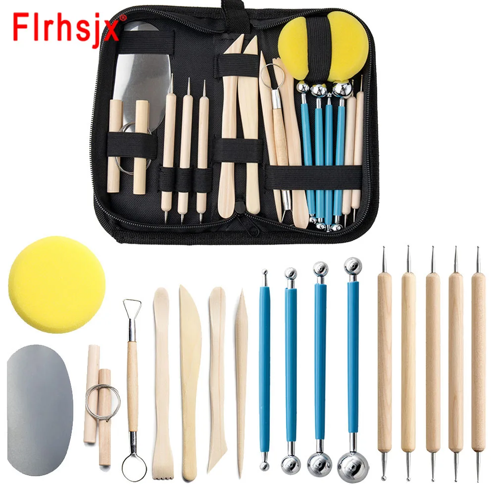18pcs Polymer Clay Sculpting Tools Kit Ceramic & Pottery Tools Clay for Carving Tool Set with Bag for Art Crafts
18pcs Polymer Clay Sculpting Tools Kit Ceramic & Pottery Tools Clay for Carving Tool Set with Bag for Art Crafts