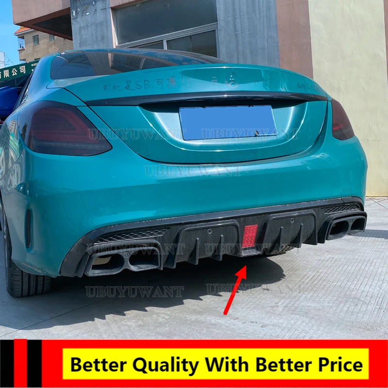 Car ABS Plastic Rear Bumper Diffuser Lip Spoiler For Mercedes Benz W205 4 Door Sedan C180 C200 C300 C63 2015-2021 Rear Diffuser
Car ABS Plastic Rear Bumper Diffuser Lip Spoiler For Mercedes Benz W205 4 Door Sedan C180 C200 C300 C63 2015-2021 Rear Diffuser