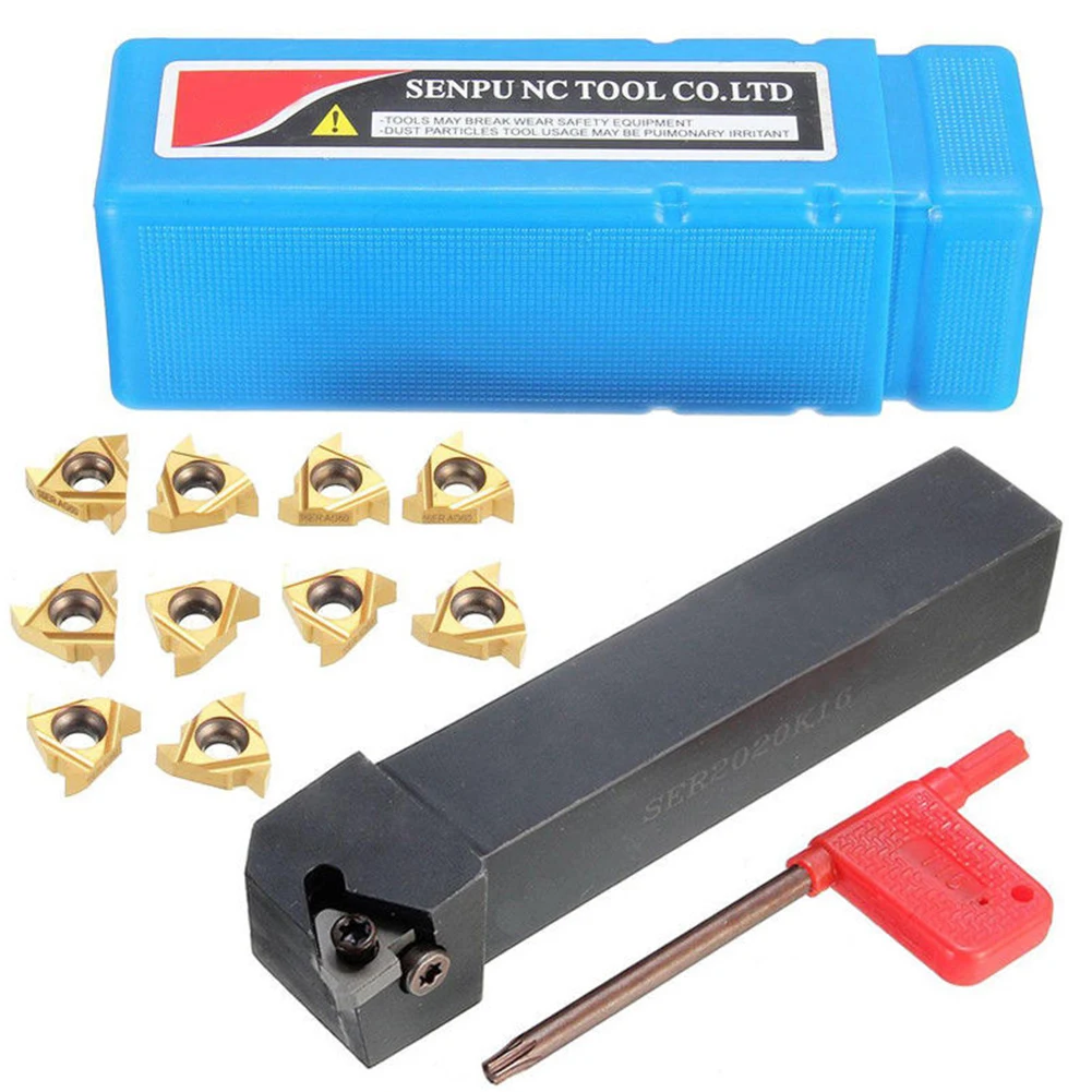 2022 New Tool Holder Lathe Thread Turning 16ER AG60 Alloy Steel Carbide Insert External Thread Lathe SER2020K16
2022 New Tool Holder Lathe Thread Turning 16ER AG60 Alloy Steel Carbide Insert External Thread Lathe SER2020K16