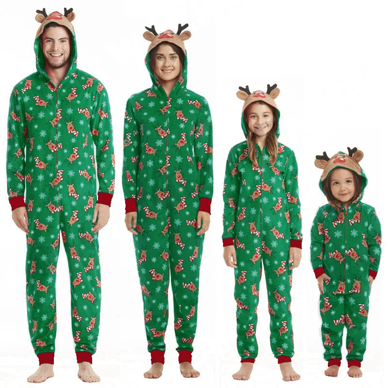 2022 New Christmas Family Matching Pajamas Set Elk Ear Hooded Romper Adults Kids Baby Clothing Sets Jumpsuit Overall Family
2022 New Christmas Family Matching Pajamas Set Elk Ear Hooded Romper Adults Kids Baby Clothing Sets Jumpsuit Overall Family