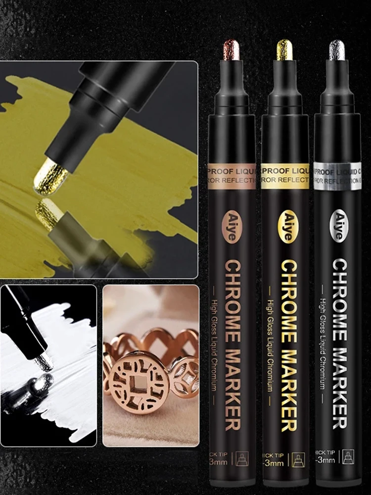 Mirror Marker Liquid Pen Silver Marker Art Liquid DIY Reflective Paint Mirror Chrome Finish Metallic Craftwork Pen Accessories
Mirror Marker Liquid Pen Silver Marker Art Liquid DIY Reflective Paint Mirror Chrome Finish Metallic Craftwork Pen Accessories