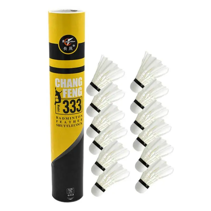 Durable Badminton Shuttlecocks 12Pcs White Duck Feather Badminton Balls For Training Badminton Sports Outdoor Indoor Game
Durable Badminton Shuttlecocks 12Pcs White Duck Feather Badminton Balls For Training Badminton Sports Outdoor Indoor Game
