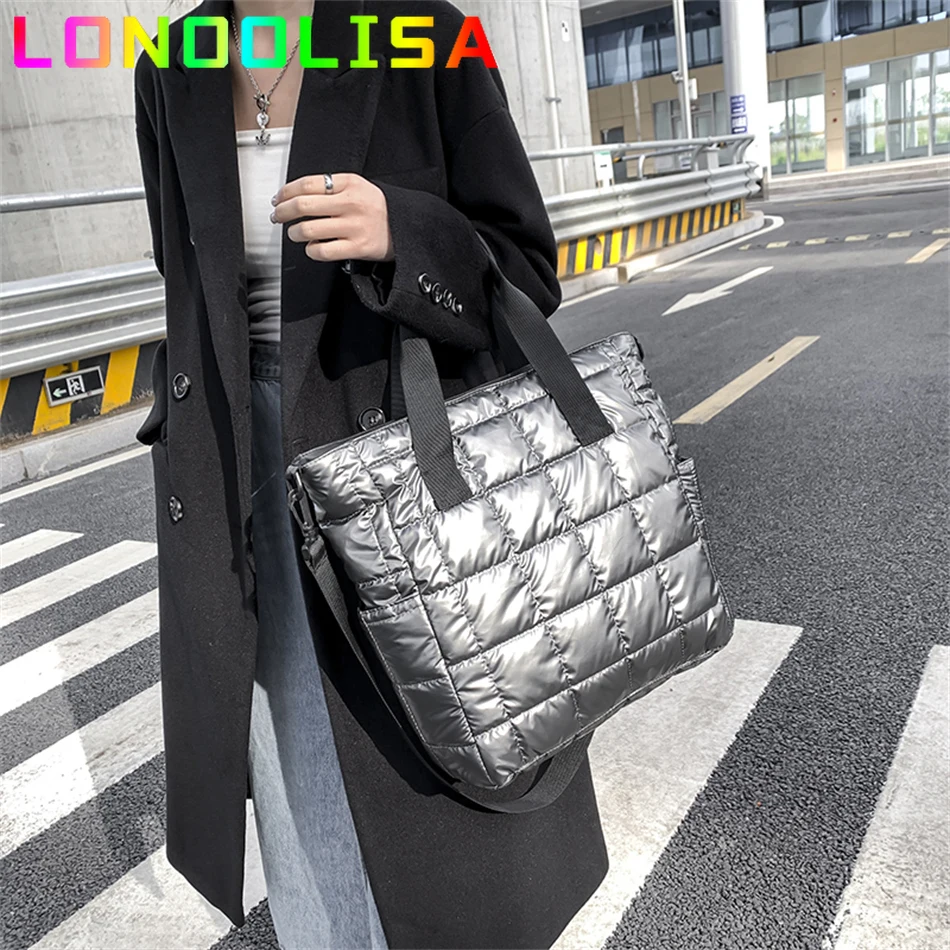New Space Cotton Shoulder Crossbody Bag for Women Down Tote Messenger Bag Fashion Lady Handbag Luxury Designer Shopper Sac Bolsa
New Space Cotton Shoulder Crossbody Bag for Women Down Tote Messenger Bag Fashion Lady Handbag Luxury Designer Shopper Sac Bolsa