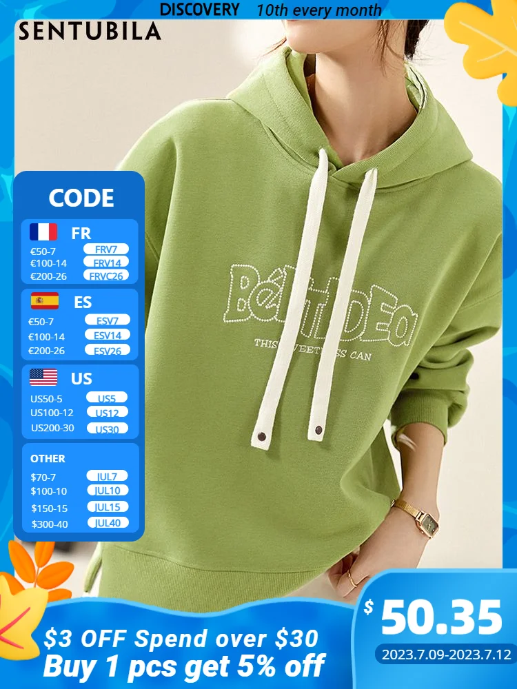 Sentubila Hoodies for Women Tops Sweatshirts Embroidery Fashion Long Sleeve Korean Spring 2023 Casual Loose Pullover 124A45470
Sentubila Hoodies for Women Tops Sweatshirts Embroidery Fashion Long Sleeve Korean Spring 2023 Casual Loose Pullover 124A45470
