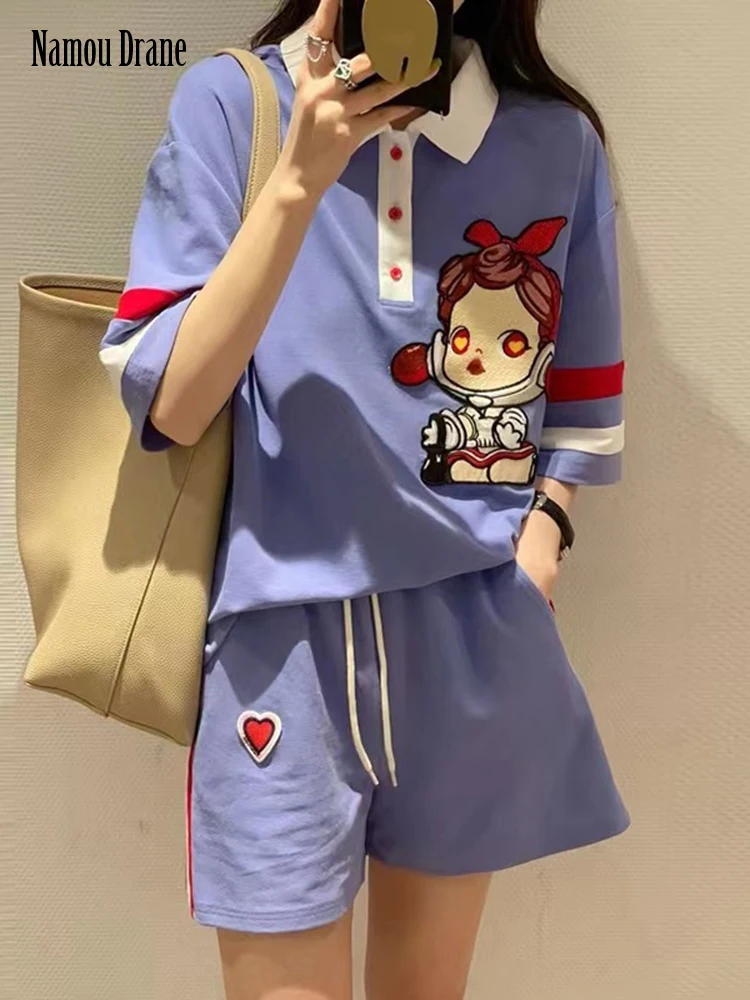 Namou Drane 2022 Summer Casual Shorts Set Women's Niche Design Style Age-reducing Loose Polo Collar Shirt Shorts Two-piece Set
Namou Drane 2022 Summer Casual Shorts Set Women's Niche Design Style Age-reducing Loose Polo Collar Shirt Shorts Two-piece Set