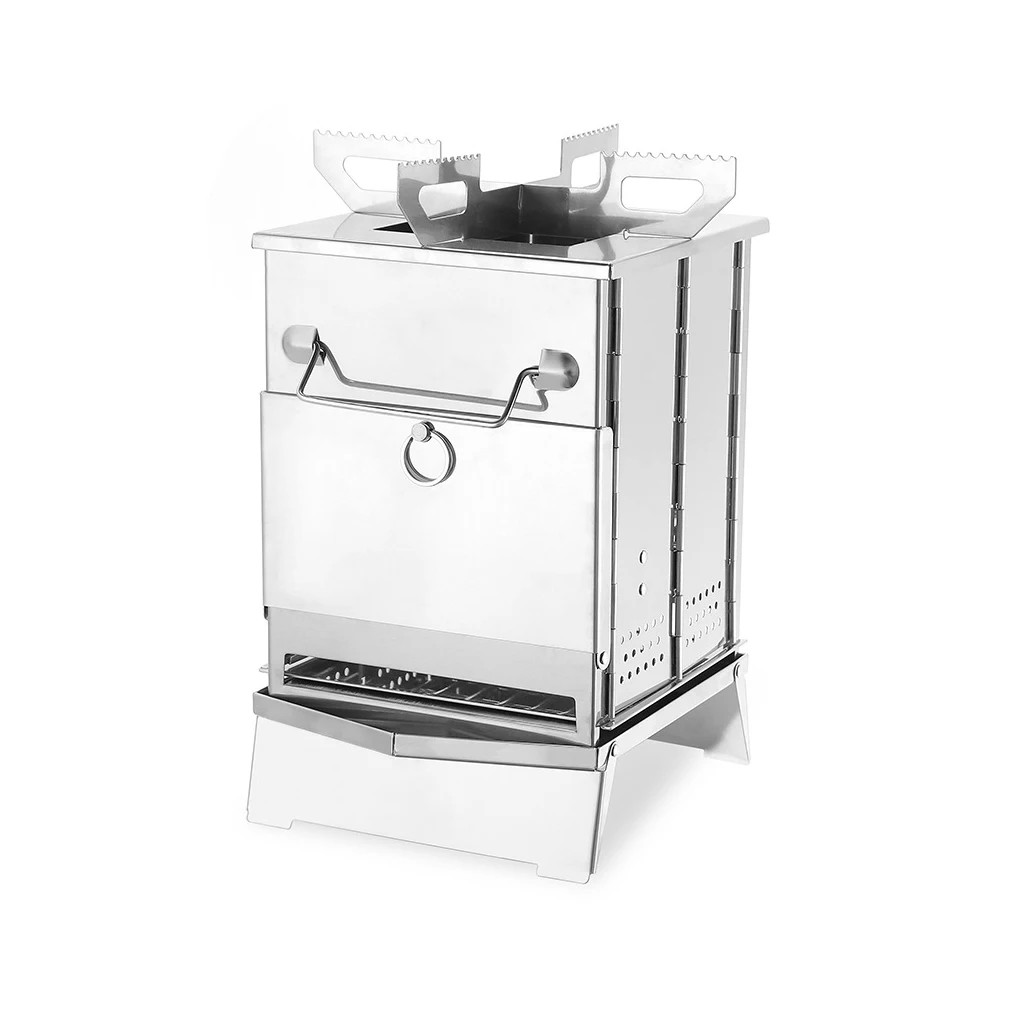 Outdoor Camping Campfire Integrated Stove Heats Resistant Barbecue Cook Burner Stainless Steel Detachable for Fishing
Outdoor Camping Campfire Integrated Stove Heats Resistant Barbecue Cook Burner Stainless Steel Detachable for Fishing