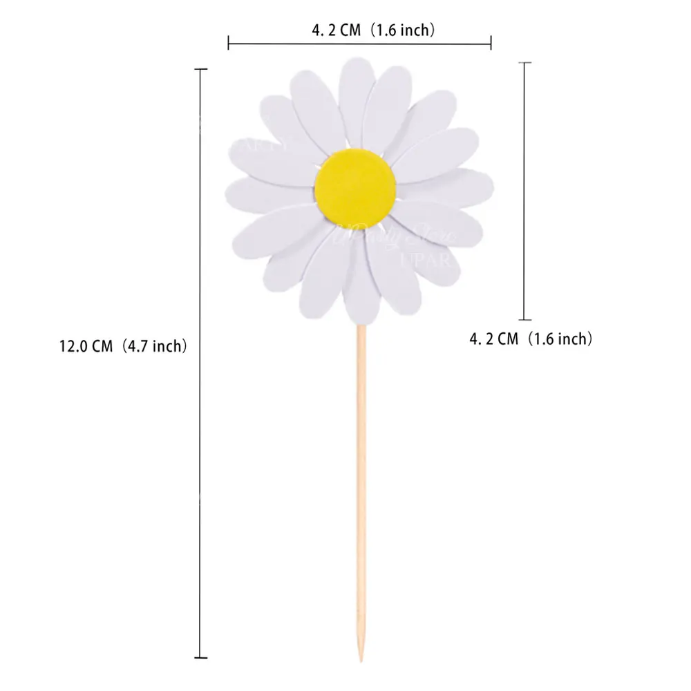 Топперы для кексов MicroPlush с ромашками, розовые, желтые, белые
Топперы для кексов MicroPlush с ромашками, розовые, желтые, белые