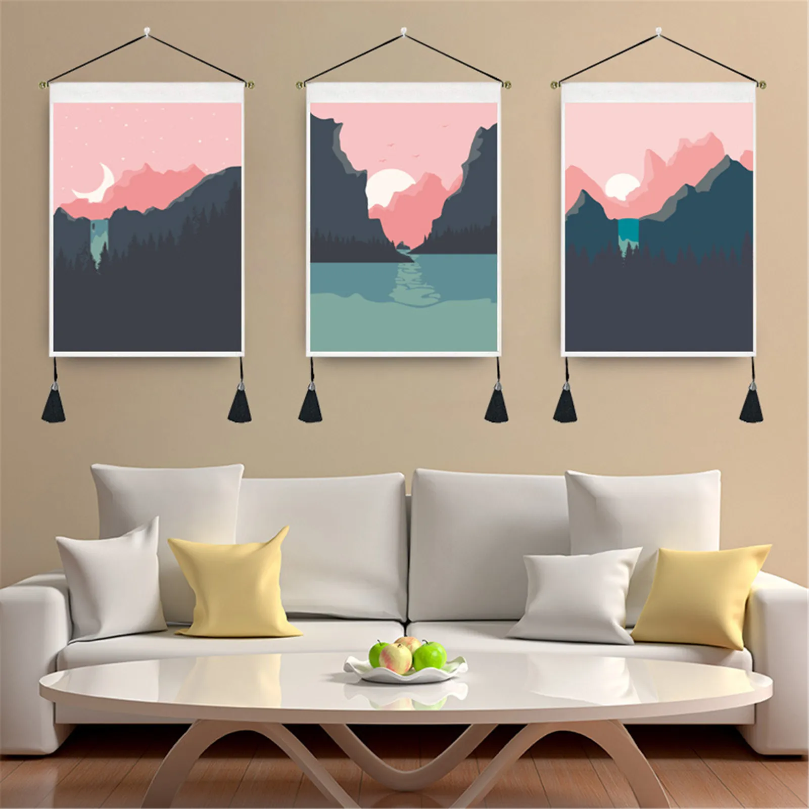 35*50cm Ink Style Macrame Wall Hanging Tapestry Home Decor Cotton Tassel Bohemian Geometric Art Background Cloth Tapestry
35*50cm Ink Style Macrame Wall Hanging Tapestry Home Decor Cotton Tassel Bohemian Geometric Art Background Cloth Tapestry
