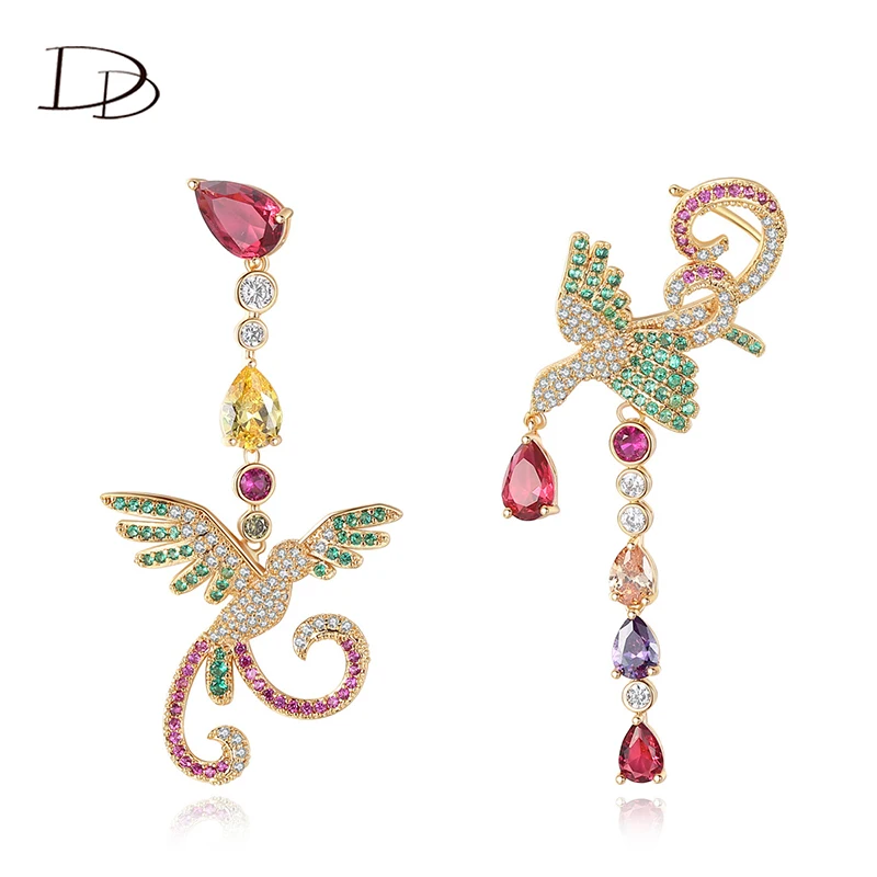 DODO Vintage Ethnic Phoenix Shape Lucky Drop Earrings For Women 18K Gold Plated Colourful Cubic Zircon Long Dangle Boho Earrings
DODO Vintage Ethnic Phoenix Shape Lucky Drop Earrings For Women 18K Gold Plated Colourful Cubic Zircon Long Dangle Boho Earrings