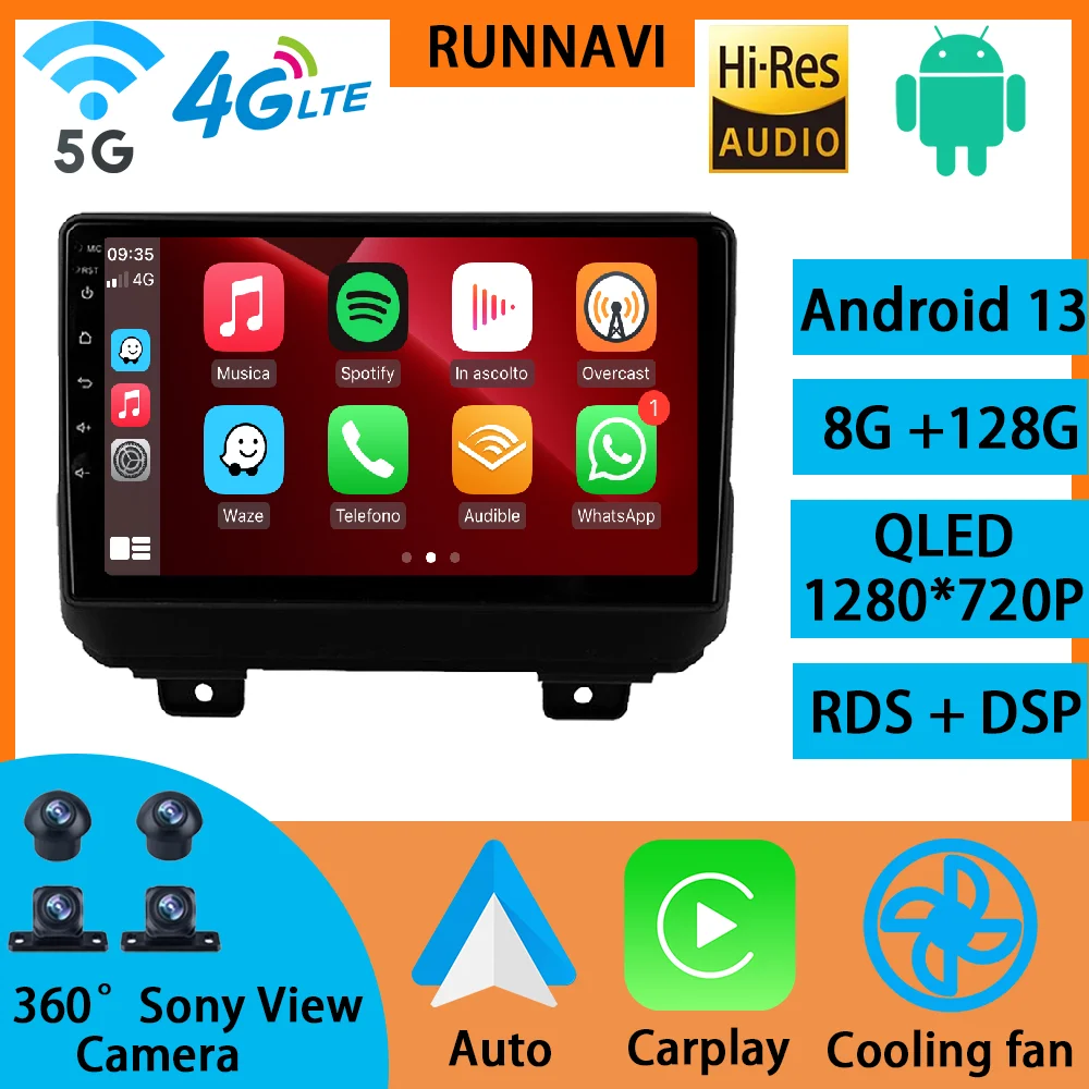 Android 13 для Jeep Wrangler 4 JL 2018 - 2019 автомобильное радио, стерео, мультимедийный видеоплеер, навигация GPS, беспроводной Carplay RDS DSP
Android 13 для Jeep Wrangler 4 JL 2018 - 2019 автомобильное радио, стерео, мультимедийный видеоплеер, навигация GPS, беспроводной Carplay RDS DSP
