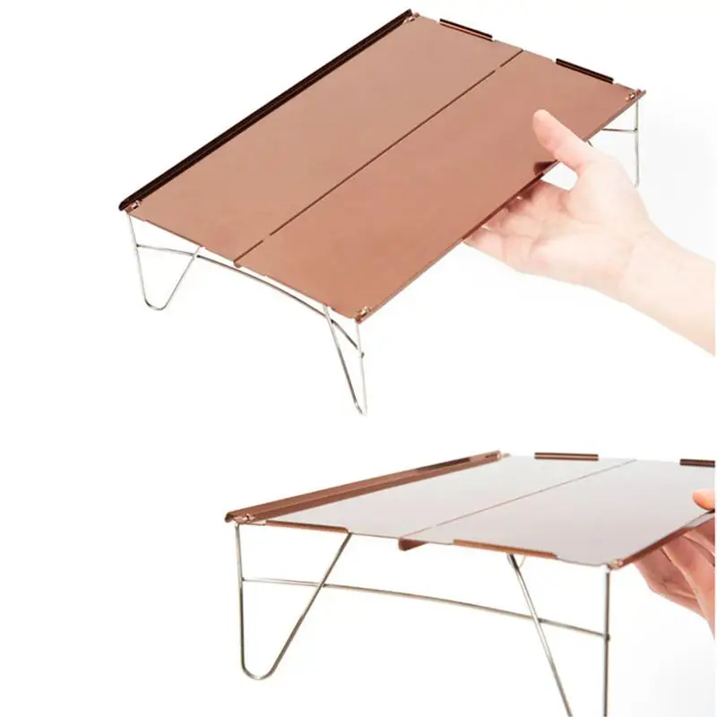 

Сверхлегкий портативный складной мини-стол из алюминиевого сплава для кемпинга и активного отдыха складной стол для пикника и барбекю скла...