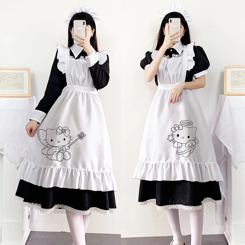 23 Maid Outfit Lolita Sanrio Y2K Hello Kitty Large Size Dress Halloween Reunion Party Cosplay Kawaii Japanese Uniform Long Skirt
23 Maid Outfit Lolita Sanrio Y2K Hello Kitty Large Size Dress Halloween Reunion Party Cosplay Kawaii Japanese Uniform Long Skirt