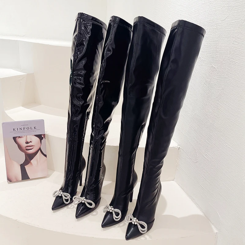 Fashion 2022 High Boots Women Female Shoes Butterfly-Knot Pointed Toe Thin Heels Pumps Ladies Modern Stretch Over the Knee Boots
Fashion 2022 High Boots Women Female Shoes Butterfly-Knot Pointed Toe Thin Heels Pumps Ladies Modern Stretch Over the Knee Boots