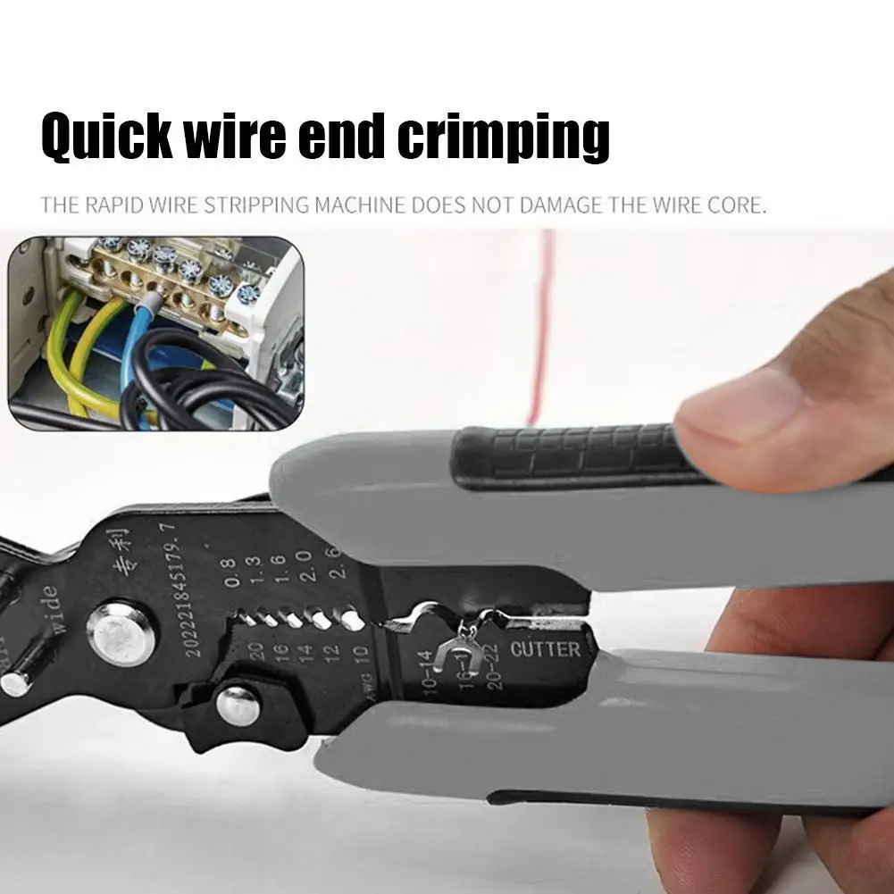Multifunctional Pliers Wire Stripper Winding Hardware Tool Universal Wire Cutters For Electrician Skin Pressing Wire Tool Q5Y4
Multifunctional Pliers Wire Stripper Winding Hardware Tool Universal Wire Cutters For Electrician Skin Pressing Wire Tool Q5Y4